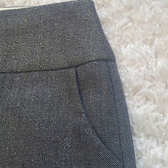 J.Crew Wool Metallic Box Pleat Pencil Skirt Women’s 0 Gray Gold - Picture 11 of 17